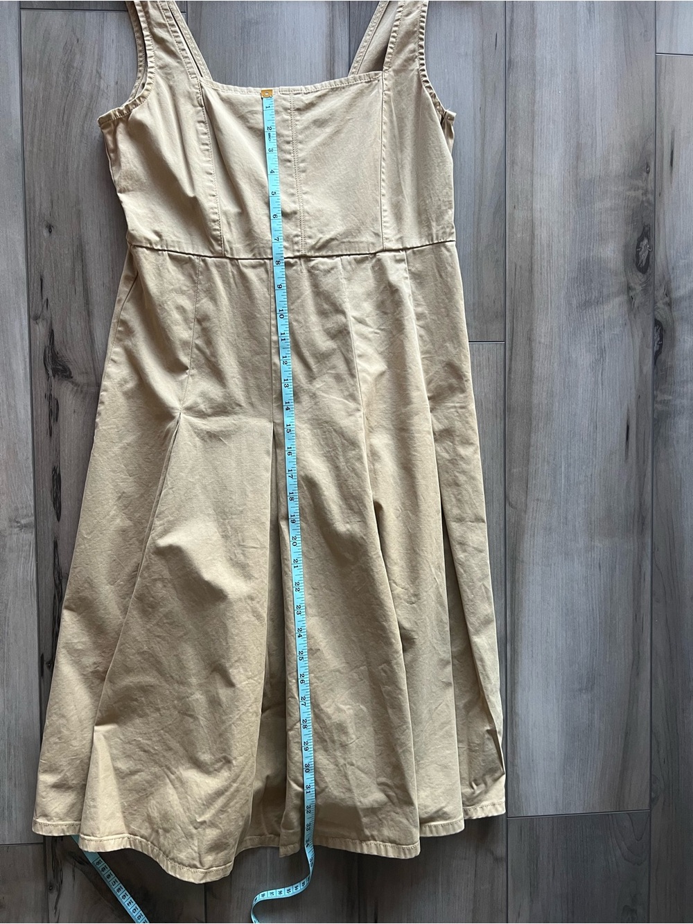 JCREW | Sleeveless Square-neck MIDI in Camel πͺ - Picture 8 of 11